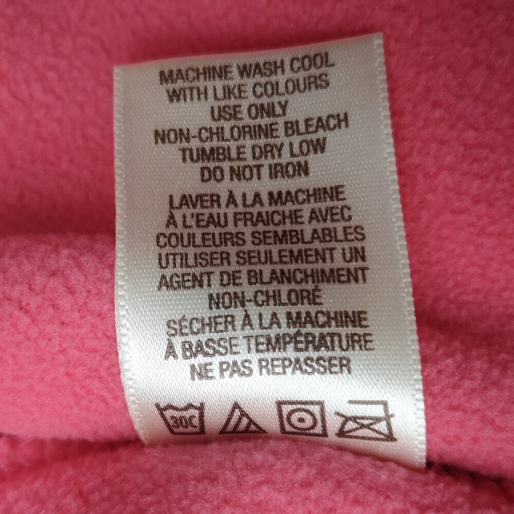 Cotton Ginny Ladies Size Small Plus (1X US Sizing) Pink Full Zip Fleece Vest - Picture 6 of 10